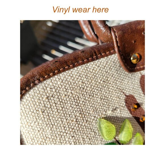 Enid Collins Cattails Bejeweled Handbag Orange Yellow White Flowers Rhinestones - Picture 14 of 16